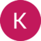 Letter "K" representing a person who left a review